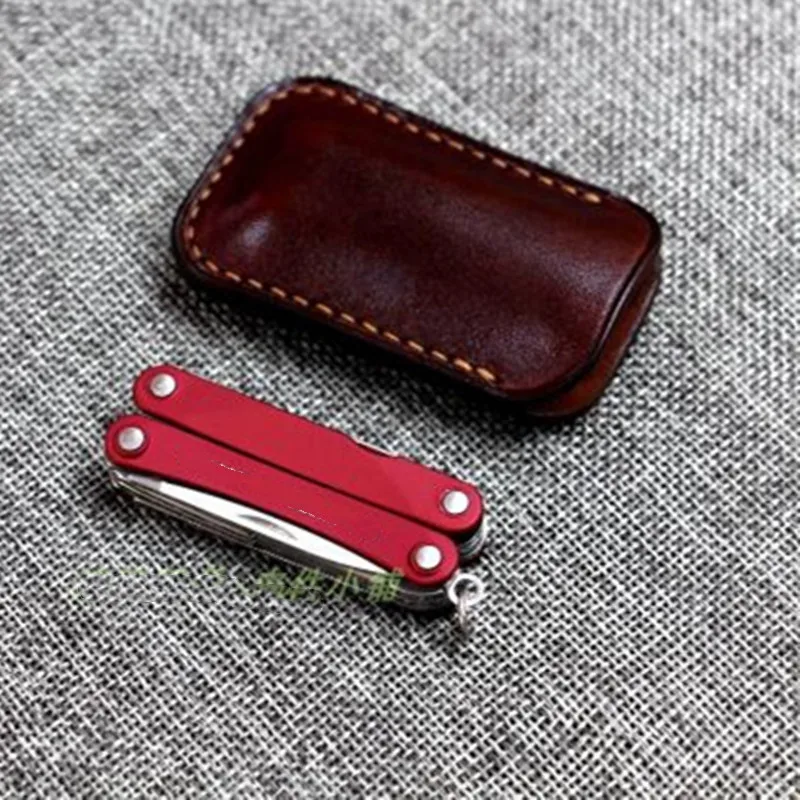 Handmade Vegetable Tanned Cowhide Cover, Genuine Leather Case for Leatherman PS4 Tool Pliers Storage Bag