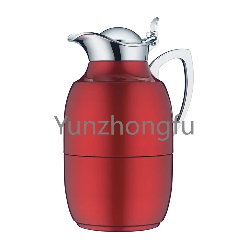 Black Diamond Chrome-Plated Vacuum Glass Insulation Pot Household Thermos Coffee Pot Teapot