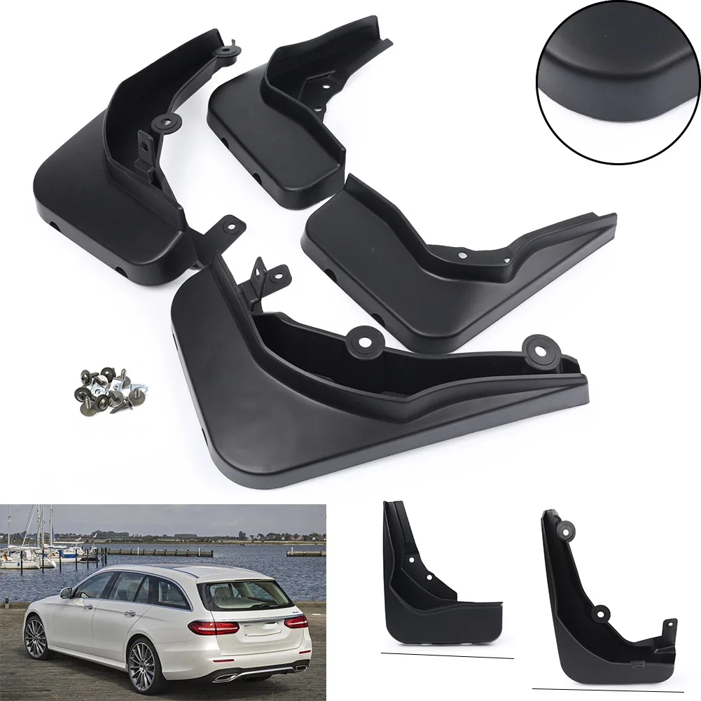 Car Splash Guards Mud Flaps Mudguards For 2014 2015 Mercedes-Benz E Class E250 E350 E400 E500 E550 Sport Sedan 4Pcs/Set