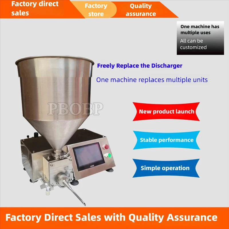 

Filling Machine Desktop Manual Puff Filling Machine Stainless Steel Cream Chocolate Jam Manual Cream Filling Machine