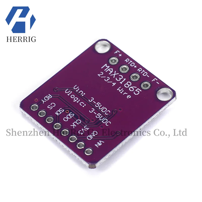 MAX31865 Modul Detektor Sensor Suhu Tahan Platinum Akuisisi Suhu RTD/PT100-PT1000