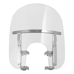 Motorcycle Clear Windscreen Windshield 39mm Mount Clamps For Harley Sportster Iron 883 XL1200 1988-2022