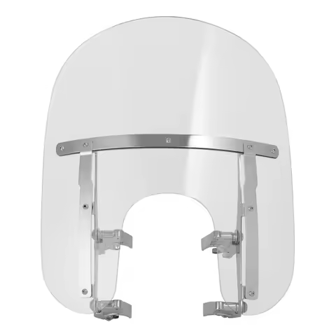 Motorcycle Clear Windscreen Windshield 39mm Mount Clamps For Harley Sportster Iron 883 XL1200 1988-2022