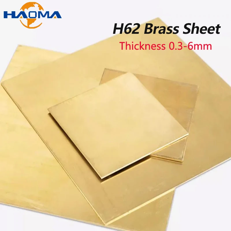 Brass Sheet Thickness 0.3mm 0.5mm 0.6mm 0.8mm 1mm 1.2mm 1.5mm 2mm 3mm 4mm 5mm 6mm  Brass Flat Sheets Pad