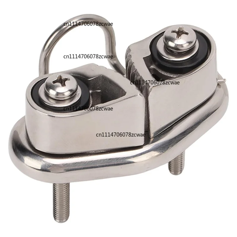 ZOCI-316 stainless steel boat cam card with wire front ring, mirror polished sailing card for 10mm ropes
