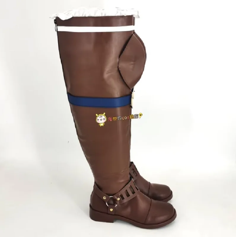 Juego LOL Arcane Caitlyn Kiramman, zapatos de Cosplay, botas de Cosplay de Caitlyn, Botas Largas para mujeres y hombres, fiesta de Halloween, Carnaval, juego de rol