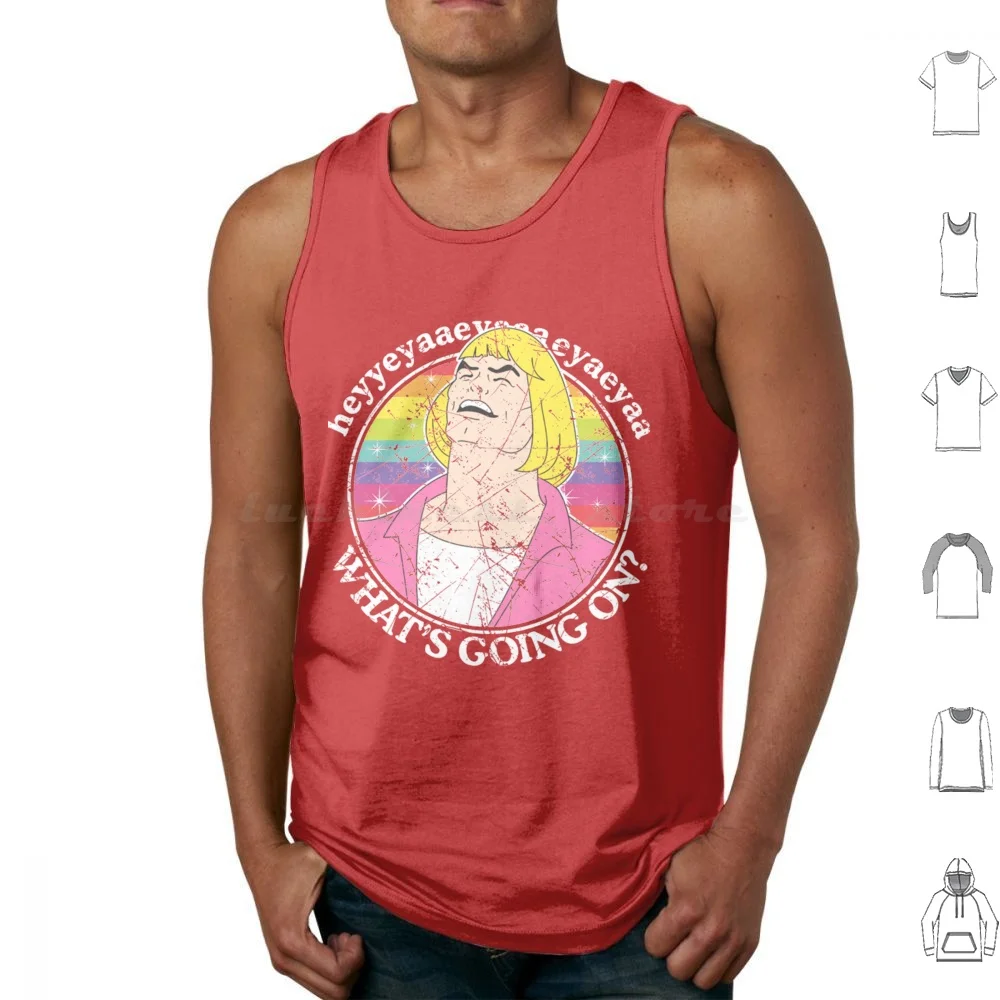 What S Going On | Perfect Gift Tank Tops Print Cotton He Man 80S Cartoon Eternia Grayskull Heman Meme Motu Nostalgia She