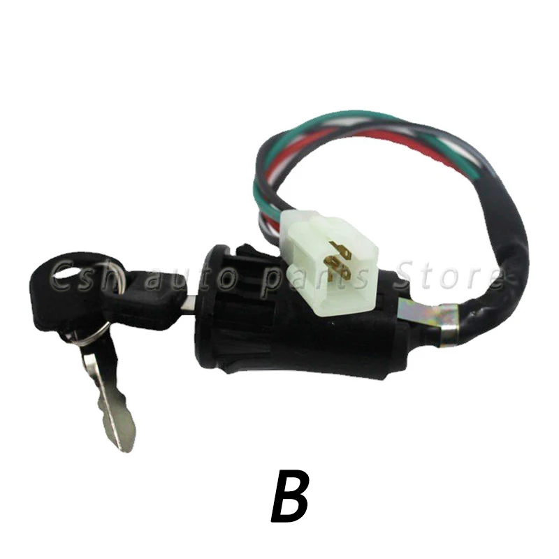 Motorcycle With Wire Ignition Switch Key Start Switch Door Locks ATV For Suzuki For Honda For Yamaha For Kawasaki KTM 50-250CC