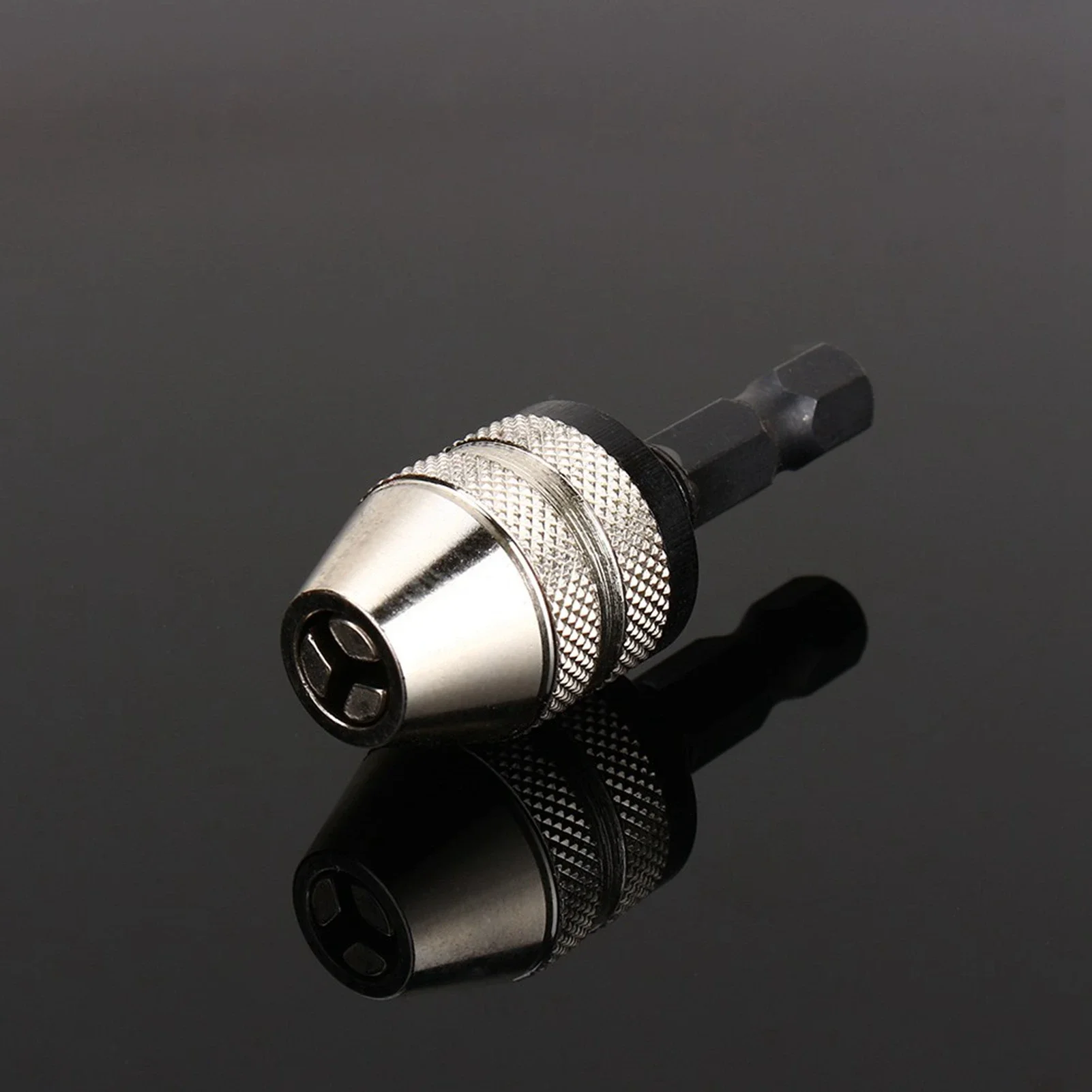 1/4 "0.3 ~ 3.6mm Punta da trapano senza chiave Mandrino Convertitore adattatore con codolo esagonale Utensili industriali Mandrino per trapano Mandrino per trapano senza chiave