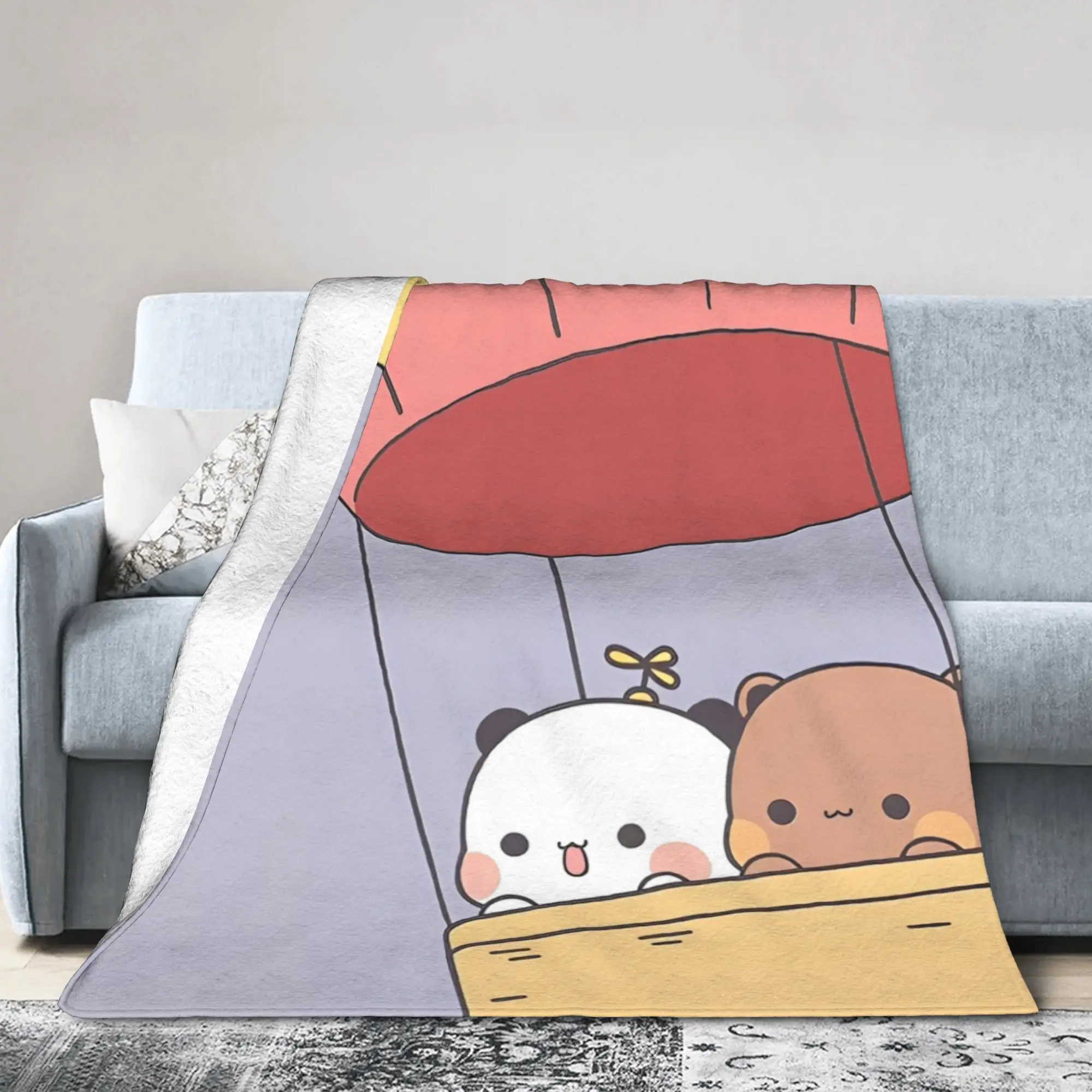 Bubu Dudu Stuff Blankets Ultra-Soft Flannel  Throw Blankets Relax Rug Piece