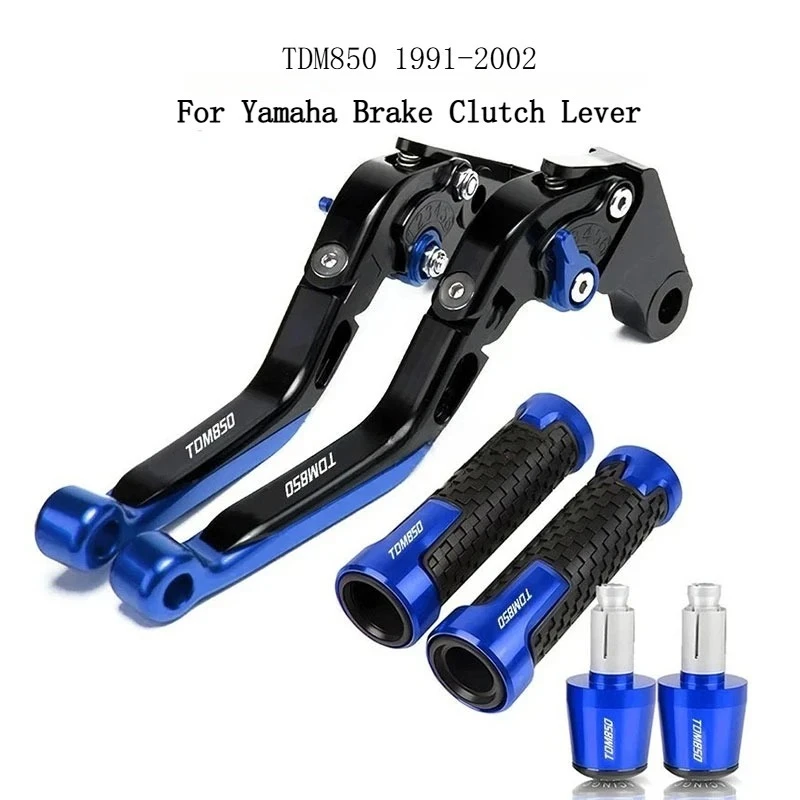 

For Yamaha TDM850 TDM 850 1991-2002 1994 1995 1996 1997 1998 1991 2000 2001 Brake Clutch Levers Handlebar Hand Grips Ends