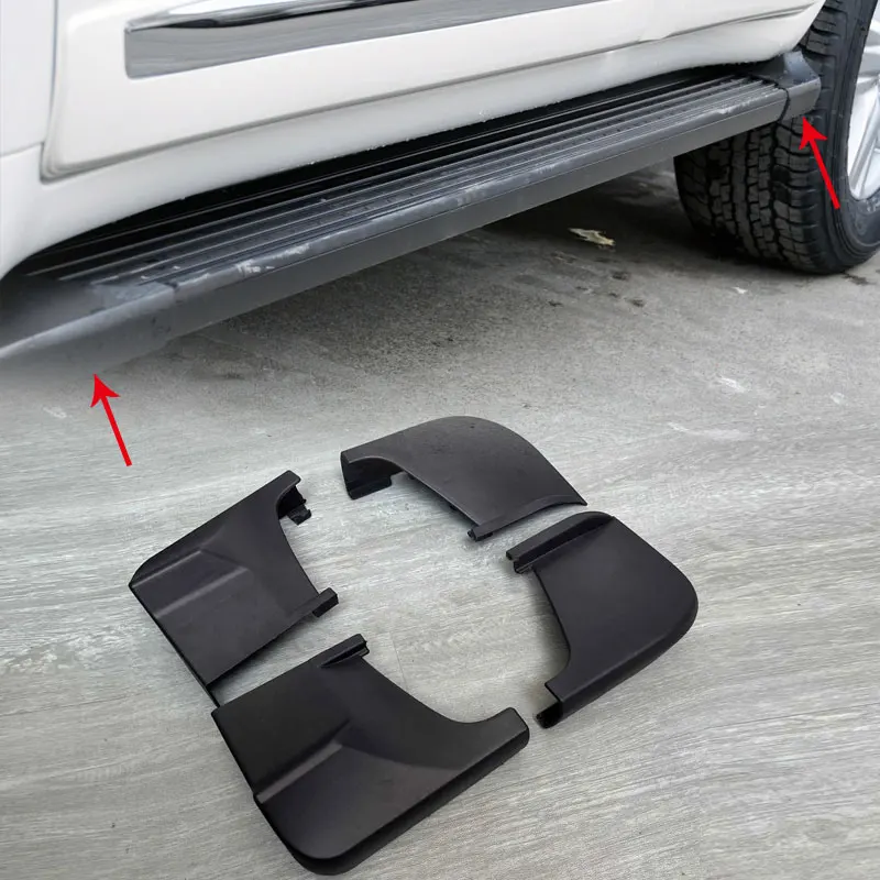 Car Exterior Side Door Step Plate Foot Pedal Step Board Protection Trim Cover Cap For Toyota Land Cruiser LC200 2009-2018