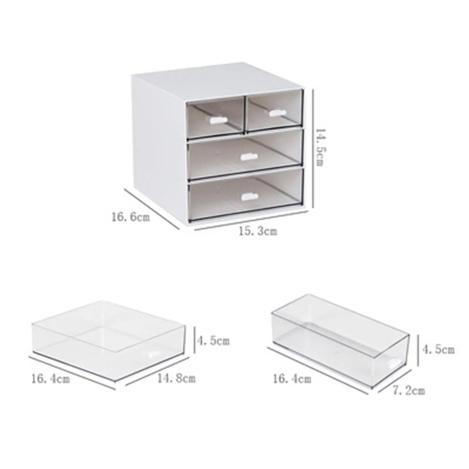 Desk Organizer with Drawers 3 Tier Multipurpose Desktop Storage Box for Office Organization Home Markers Toiletries Accessories