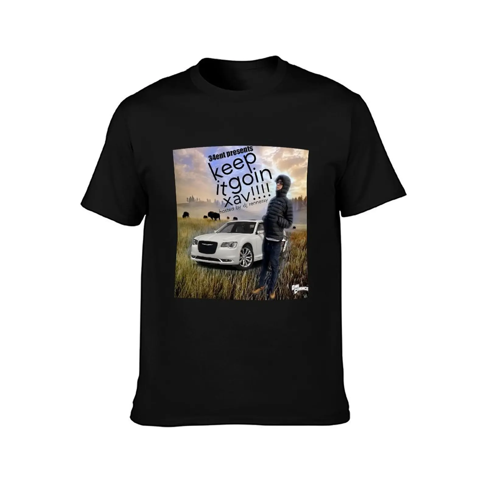 Xaviersobased Merch Keep it Going 1c34 تي شيرت كبير الحجم لطيف بلايز المتضخم مغني الراب الجرافيك تيز تي شيرت الرجال