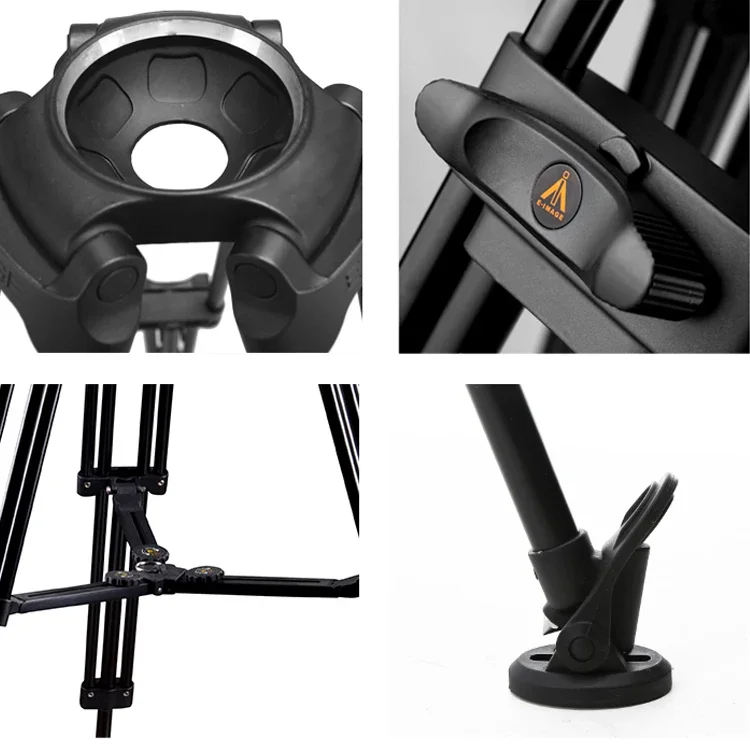 NEW E-IMAGE  EG03A2  67-Inch Professional Camera Video Tripod with Fluid Head and Carrying Bag