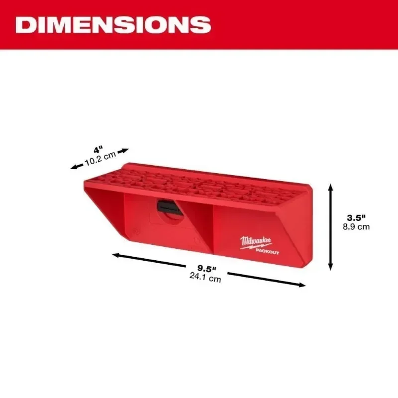 Imagem -04 - Rack de Chave de Fenda Milwaukee Packout com Slots de Vários Tamanhos Ferramenta de Rolamento de Carga Peças Sobressalentes de Armazenamento Ferramentas Milwaukee 48228341