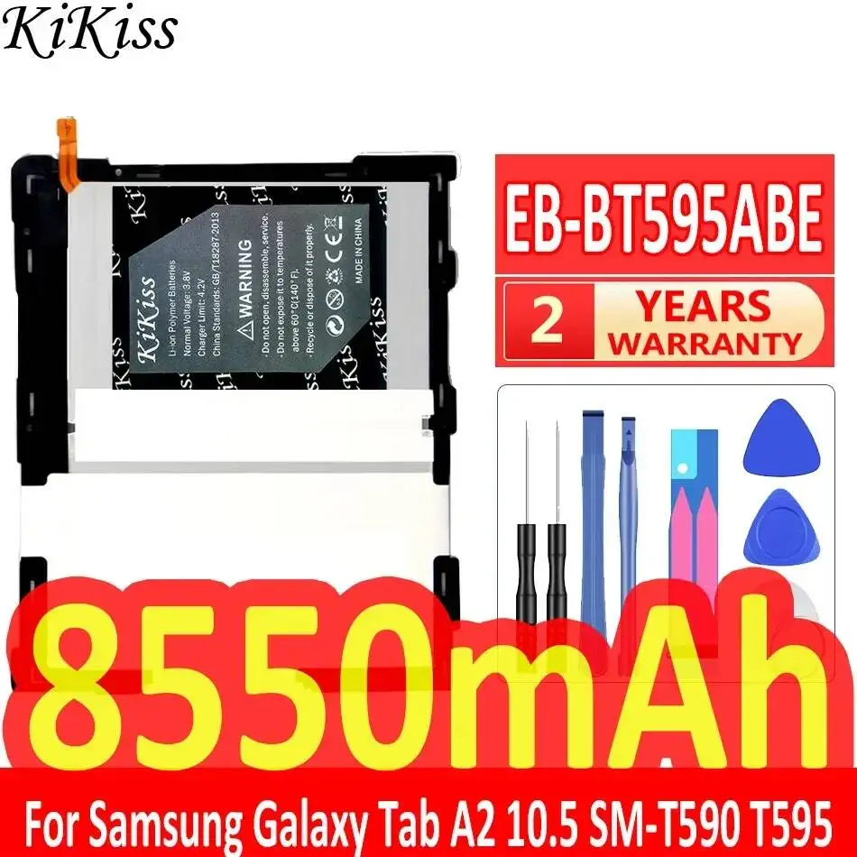 

Аккумулятор для планшета Samsung Galaxy Tab A2 10.5 SM-T590 T595 8550 мАч, высокая емкость, модель EB-BT595ABE