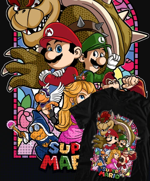 

Новейшая детская футболка Super Mario Bros. Family Edition 2026 года: высококачественная, хлопковая, свободного кроя, с коротким рукавом, мягкая и удобная.