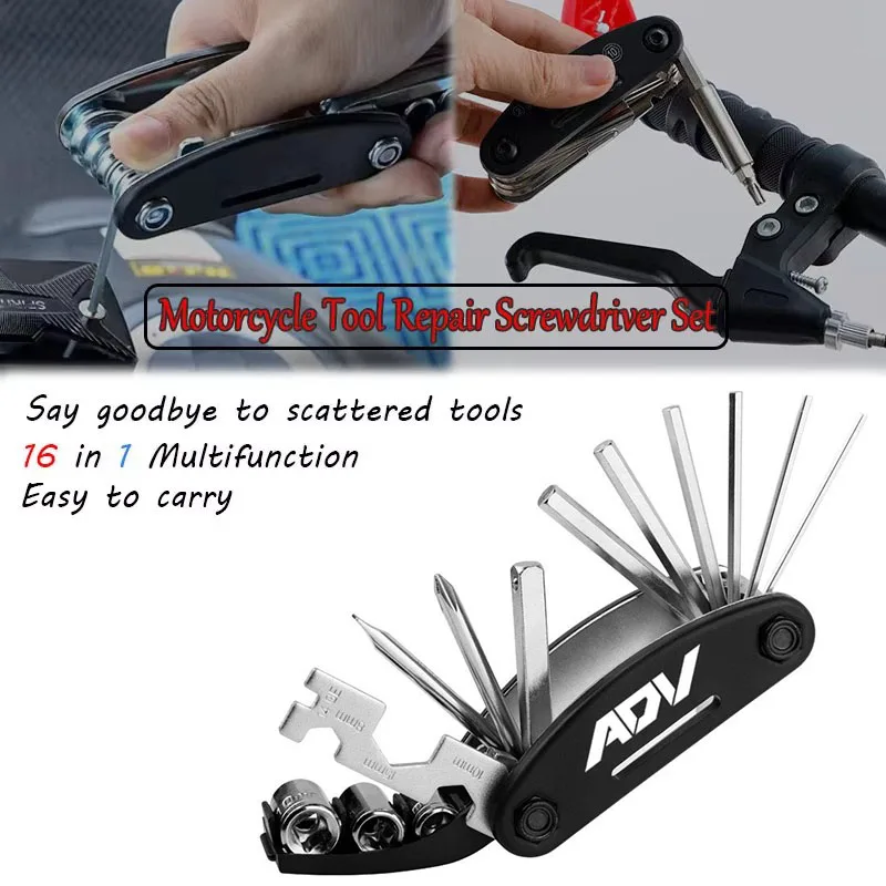 

New Moto Multifunction Tool Portable Repair Screwdriver Set For Honda ADV150 ADV350 ADV160 ADV 150 350 160 2020-2024 Accessories