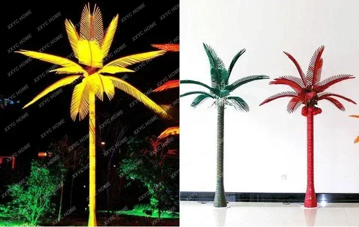 Toprex Holiday Decoration Lighting Large Outdoor Waterproof Luminous Decorative Palm Coconut Led Tree Light