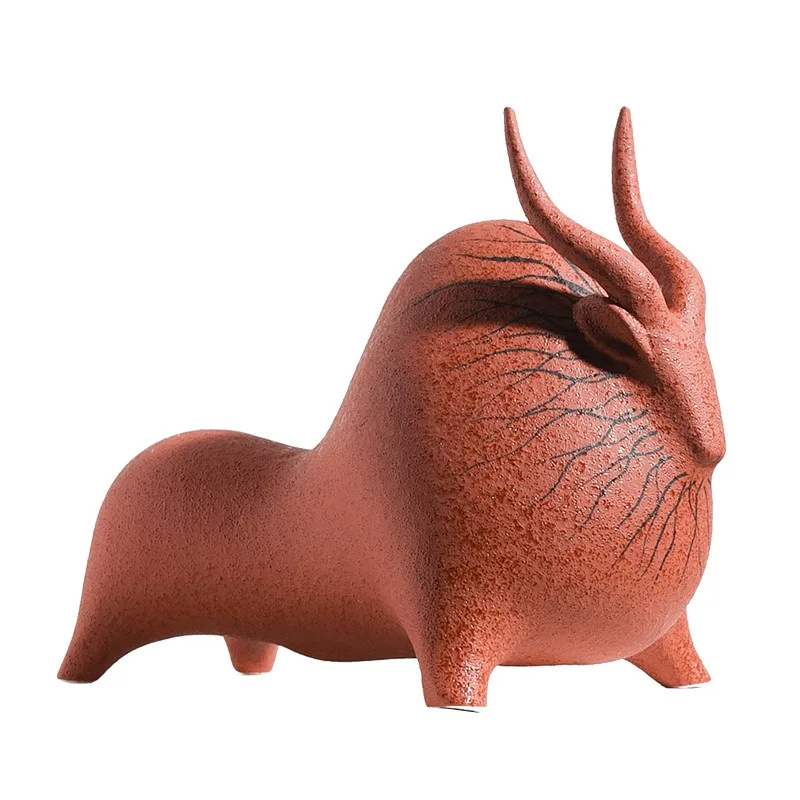 

Ceramic ornaments Animal cattle model room bookcase Soft decoration Living room TV cabinet Home crafts decoration