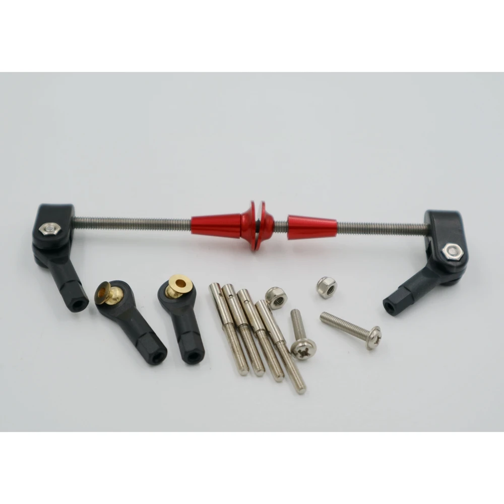 Aluminum Control Horn Assembly for Rudder 50CC RC Airplane D4 x L110mm x M3