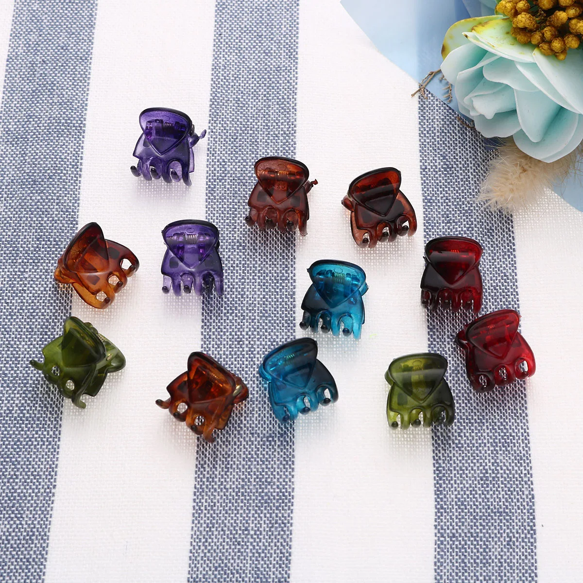 

48 Pcs Kids Kids Hair Claw Girl Hairpin Spring Clips Small Size Mini Hair Claw Easy Wear Hairstyles Accessories