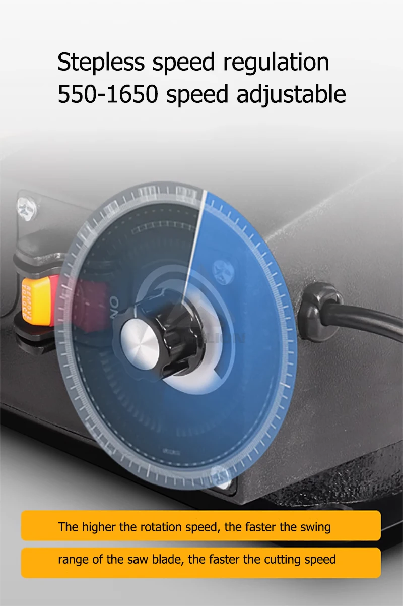 Sega a scorrimento economica da 16 pollici a velocità variabile