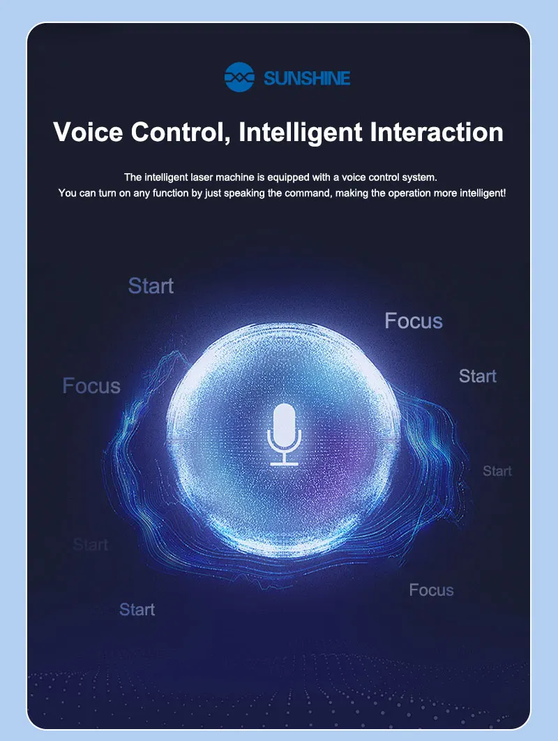 SS-890B ProMax Macchina laser UV AI intelligente Controllo linguistico intelligente Ai, Sorgente di luce fredda ad alta potenza, Autofocus ad alta velocità