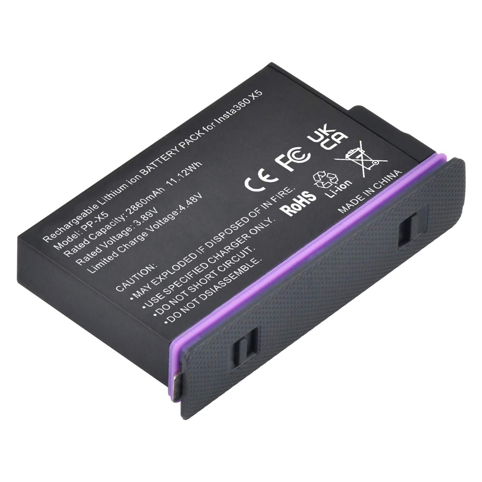 Аккумулятор Pickle Power 2860 мАч для экшн-камеры Insta360 X5