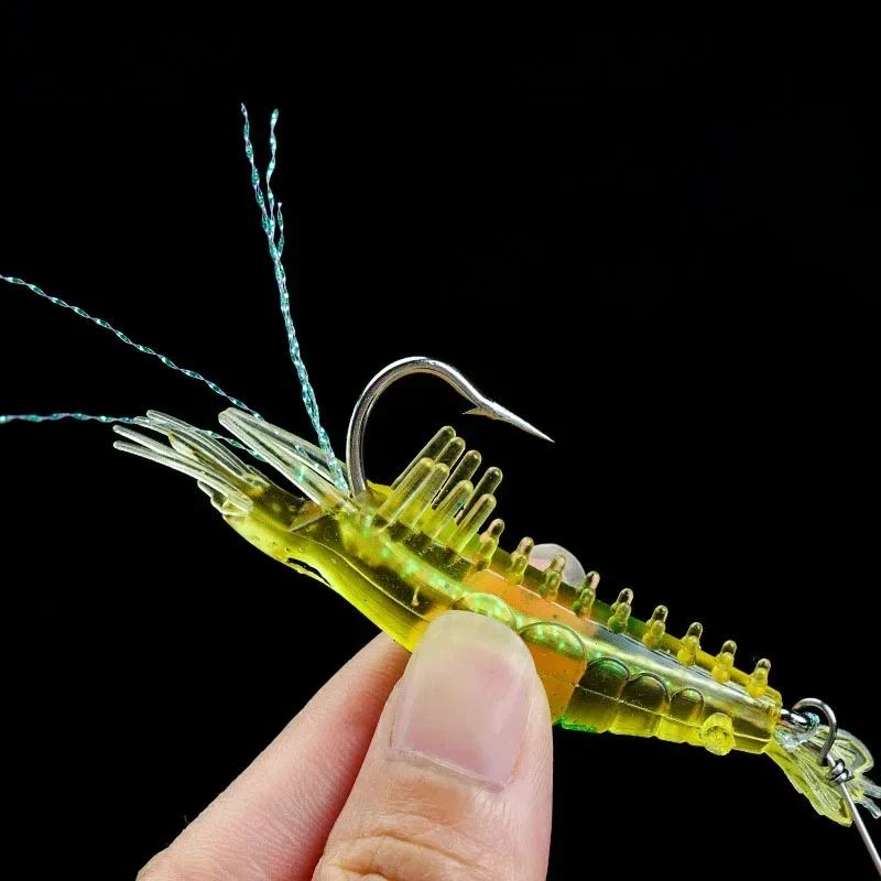 1 шт., забавная мягкая приманка с имитацией креветок, 8 см, рыболовные приманки, искусственная приманка, острый крючок, светящиеся светящиеся рыбные приманки, аксессуары для рыбалки 1 шт., забавная мягкая приманка с имитацией креветок, 8 см, рыболовные приманки, искусственная приманка, острый крючок, светящиеся светящиеся рыбные приманки, аксессуары для рыбалки