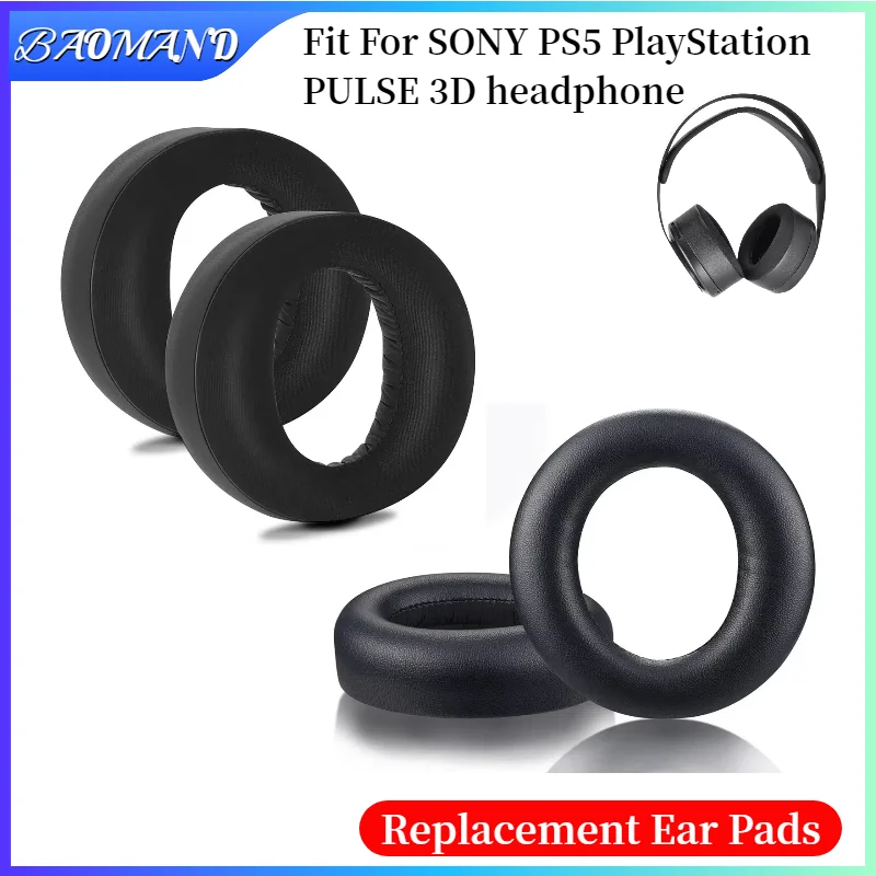

Replacement Earpads For SONY PS5 PlayStation PULSE 3D Headphones Earmuff Ear Pads Cushion Cover Sleeve