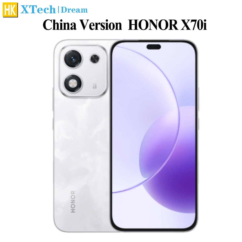 النسخة الصينية Honor X70i Dimensity 7250 Ultra Battery 6000mAh 35W Charge Screen 6.7 بوصة 120HZ 108MP كاميرا خلفية NFC