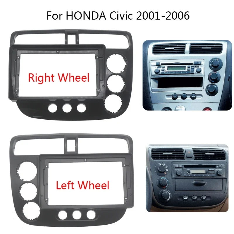

Комплект рамки автомобильного радиоприемника для Honda Civic 2001 2002 2003 2004 2005 2006, установка с автостерео, лицевая панель, монтажная панель