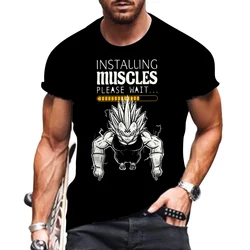 Dragon Ball Z High Street Vegeta Funny T Shirts Goku Gym T-shirt Man Y2k Clothes Harajuku Style Anime Summer 3D Print Streetwear