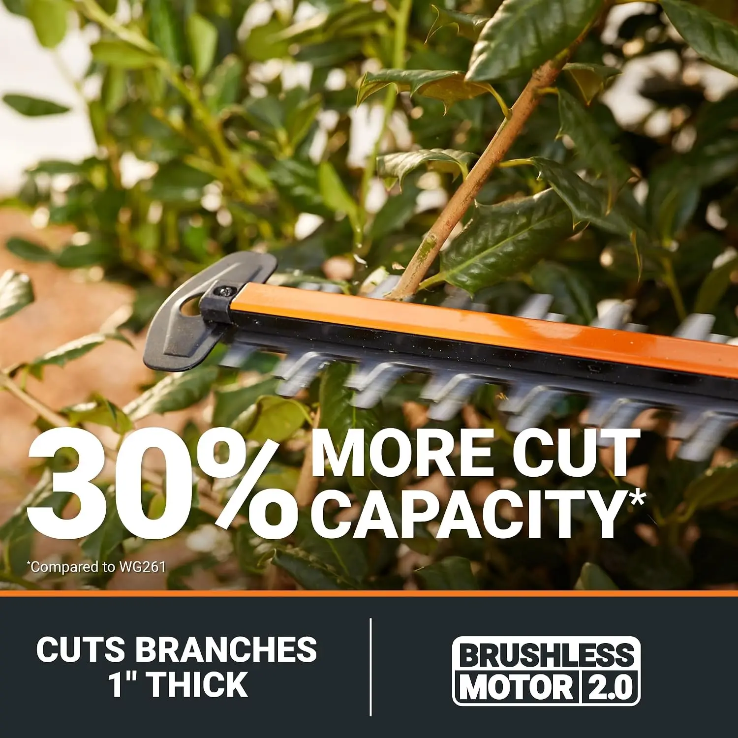 20-Volt Battery-Powered Hedge Trimmer, 22-Inch Bush Trimmer for Yard Maintenance