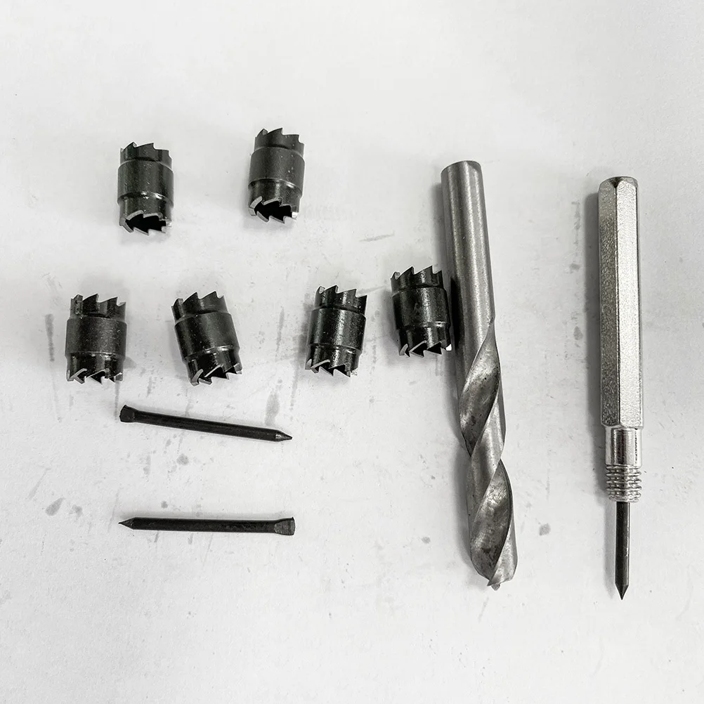 9 قطعة مجموعة لقمة مثقاب اللحام عالية السرعة الصلب بقعة لحام القاطع ل كفاءة بقعة لحام أداة إزالة الصواميل عرافة عرقوب الحفر الملحقات