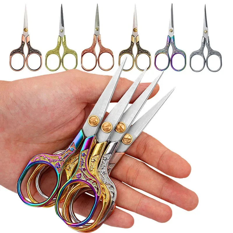 

Stainless Steel Scissors Multipurpose Colorful Sharp Embroidery Scissors for DIY Sewing Supplies Comfort Grip Tailor's Scissors