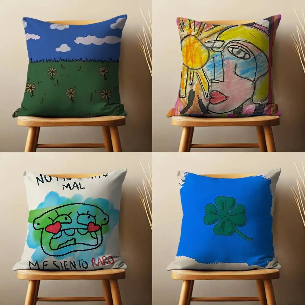 

Latin Mafia Art Pillow Case Living Room Sofa Cushion Cover Suitable For Home Bedroom Decoration And Protector