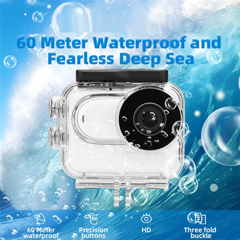 

CABE-60M Waterproof Housing Case For Insta360 GO3 GO 3 Underwater Diving Housing Protective Case Camera Accessories