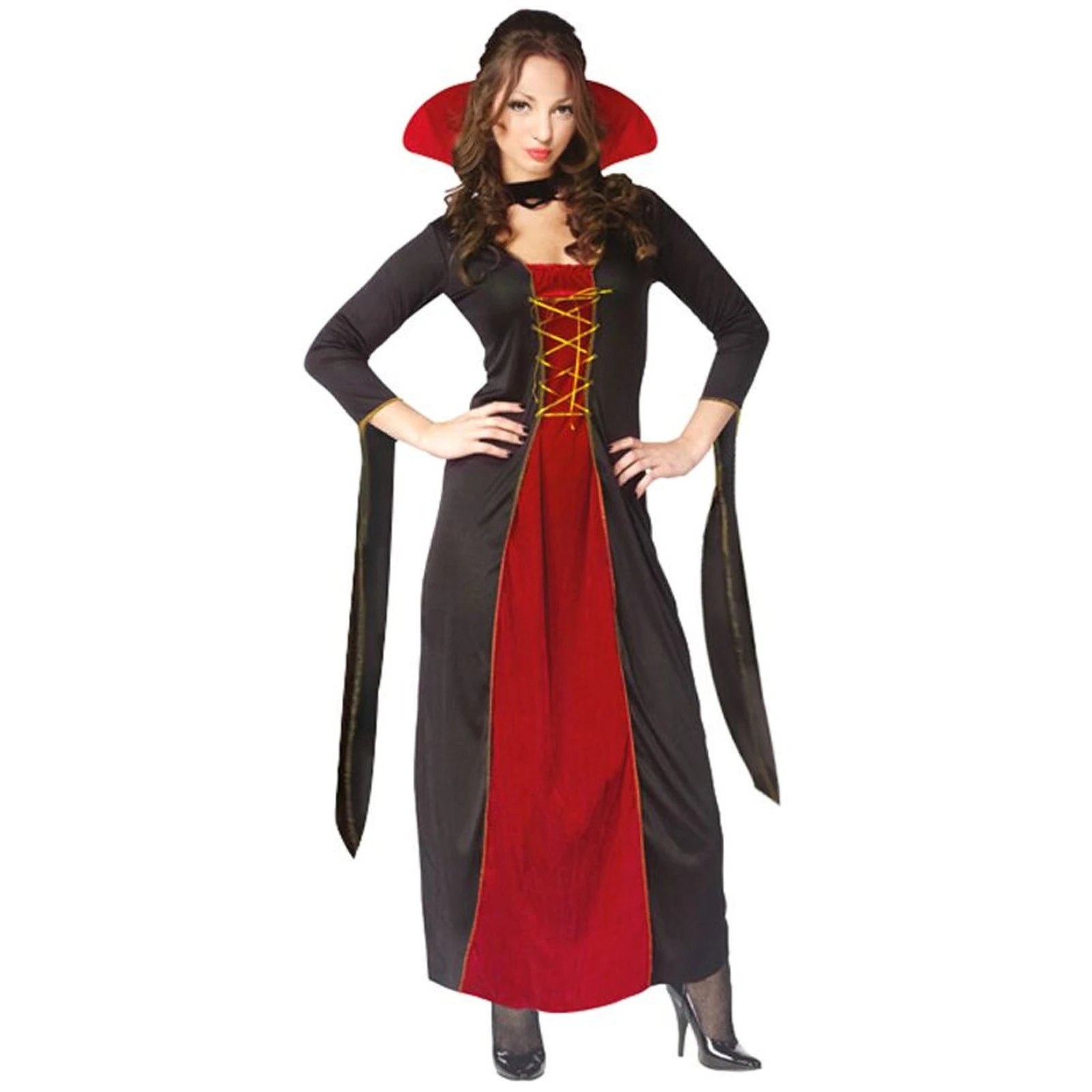 Halloween Men Vampire Costumes Long Sleeve Tops Pants and Cape for Cosplay Masquerade Role-Playing Party Cosplay Costumes