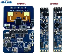 Bezpłatny statku Hi-Link nowy Mini LD2410C 5V 79mA wysoka czułość 24GHz czujnik stanu obecności człowieka moduł radarowy elektronika użytkowa