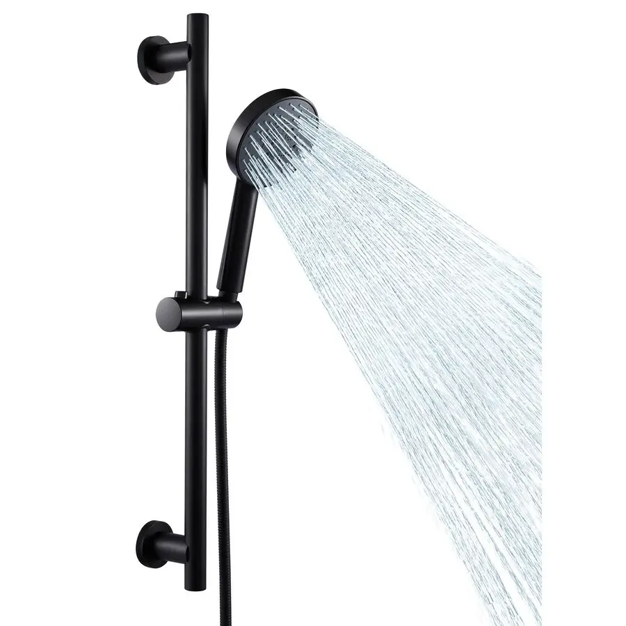 

Регулируемый держатель для душевой лейки с выдвижной штангой, ручная душевая лейка со шлангом, 5-функциональный комплект для ручного душа с ручной лейкой