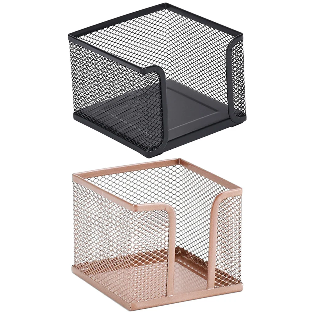 

2pcs Notepad Holder Organizer Box Modern Simple Design Smooth Scratch-Resistant Memo Pad Dispenser For Office School Home Desk