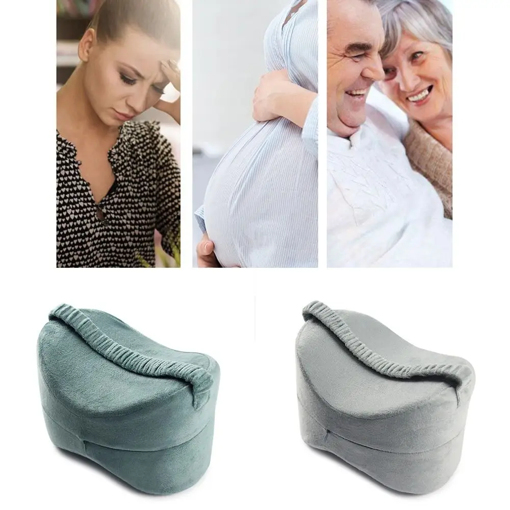 Memory Cotton Knee Pillow Comfort Surface Slow Rebound Pregnant Pillows with Strap Relief Sciatica Hip Pain Leg Pillow Home