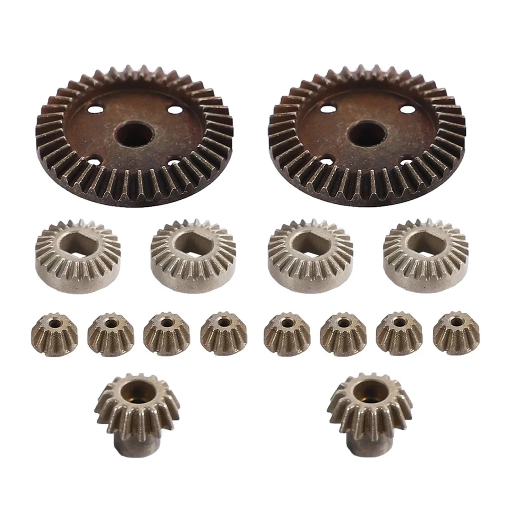 

RCGOFOLLOW 16 шт. Стальная закаленная шестерня для 1/18 Rc Gear Wltoys A949 A959 A969 A979 K929 RC Автомобильная часть RC Автомобильные аксессуары