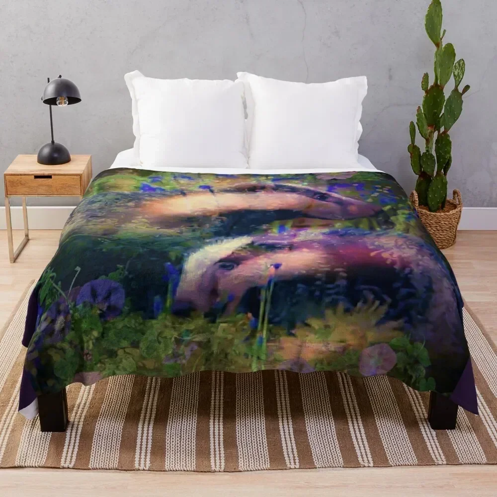 Mother Keeps Watch Throw Blanket Luxurious Soft Fuzzy Blanket for Sofa Bed