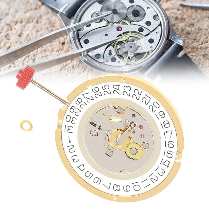 

For RONDA 1019 Watch Movement With Hour Wheel Spring 3 O'clock Calendar Two And A Half Hands Quartz Movement