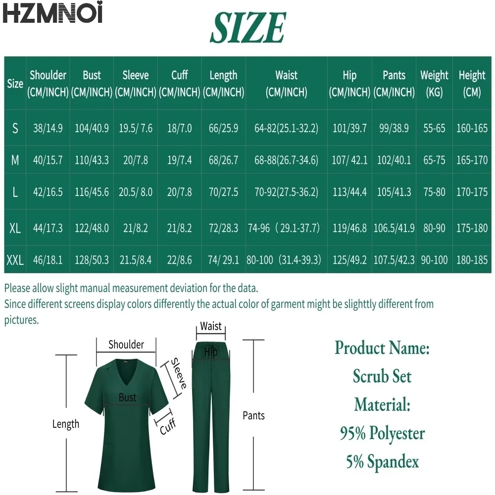 Beauty Salon Work Uniforms Short-sleeved Health Services Suits Working Shirt Tops/Suits Summer Pet Scrubs Costume Women Clothes