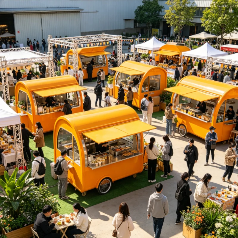 Coffee Tea Kiosk - Customized Small Wheels Mobile Coffee Kiosk